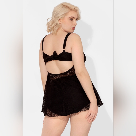 Smart & Sexy Twist Bandeau Tankini Top 38DDD NWOT - Picture 2 of 6